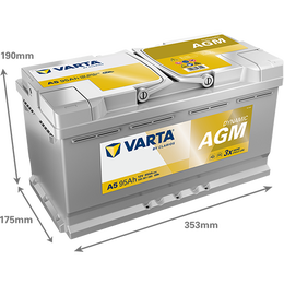 Varta Silver Dynamic AGM akku A5 12V 95Ah